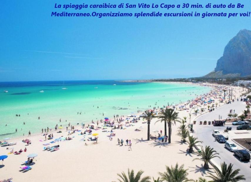 Be Mediterraneo, In Centro Sul Mare - In The Center Beach Front - 80 Mq 特拉帕尼 外观 照片